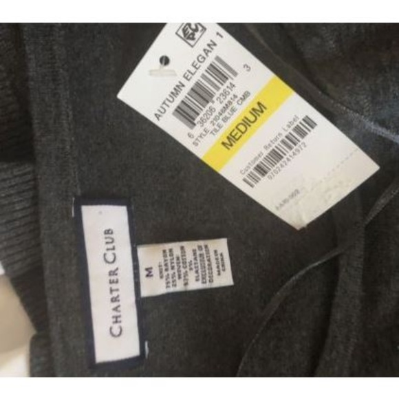 NWT Charter Club Layered Sweater Embroidered - Picture 6 of 6